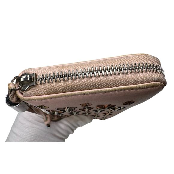 Jimmy Choo Filipa Zip-Around Long Wallet in Pink Leather Multi-Tone Star Studded - Picture 11 of 16